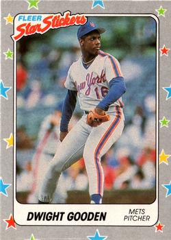 1988 Fleer Sticker Baseball Cards        102     Dwight Gooden